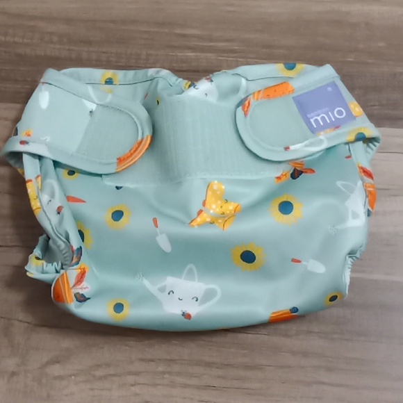 #665Lot of 2 Bambino Mio Cloth Diaper Reusable. Size:9kg+ Or 21lbs + Used once. - Picture 2 of 8